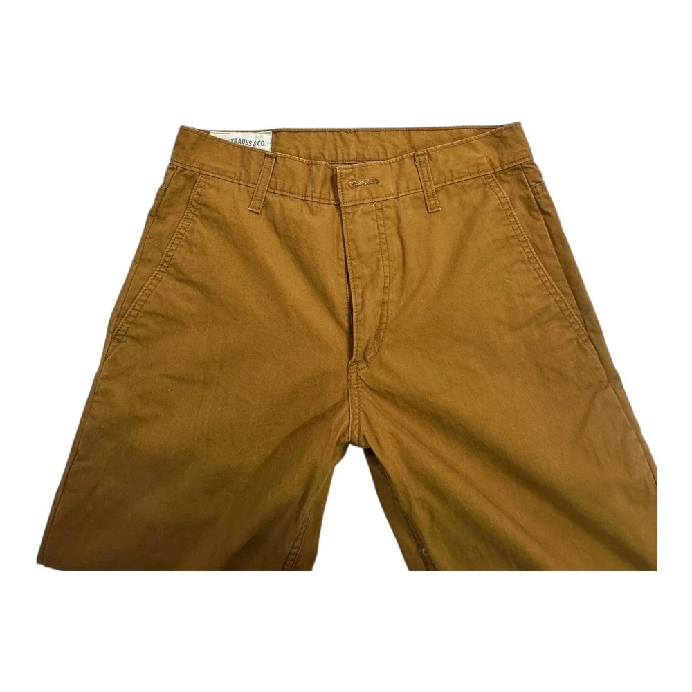 Levi Strauss Co Mens Brown Cotton‎ Twill Chinos Pants W30 L30